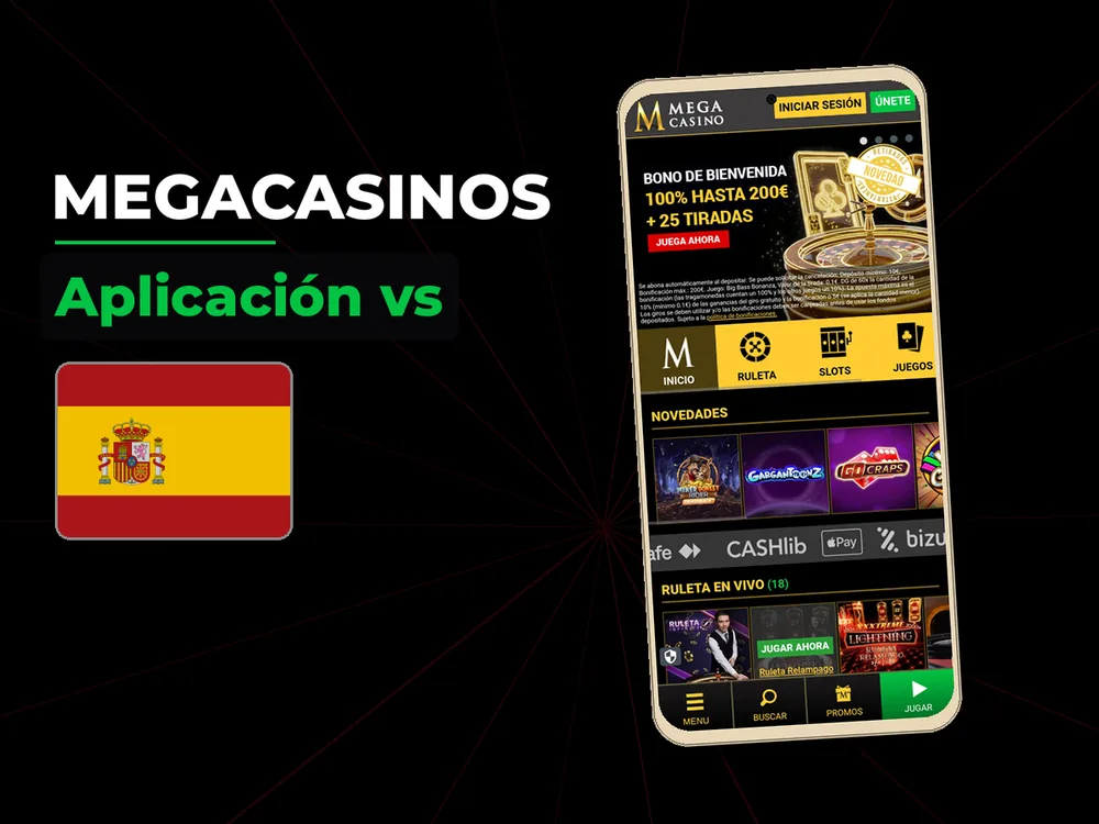 megacasinos - Aplicación vs