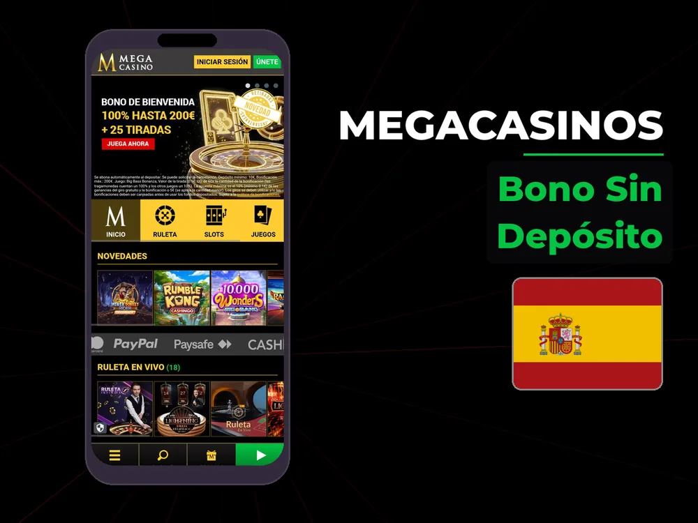 megacasinos - Bono Sin Depósito